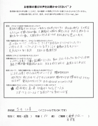 吉井江美 様     ５０歳/自営業手伝い     症状 腰痛